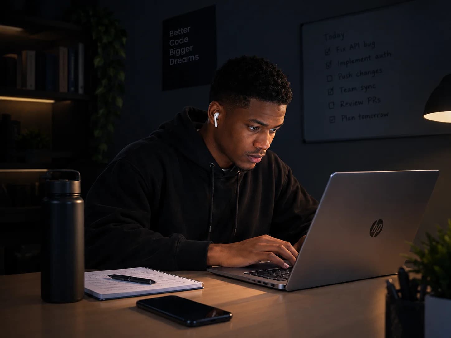 A PSTUDIO WEB developer at work on a laptop